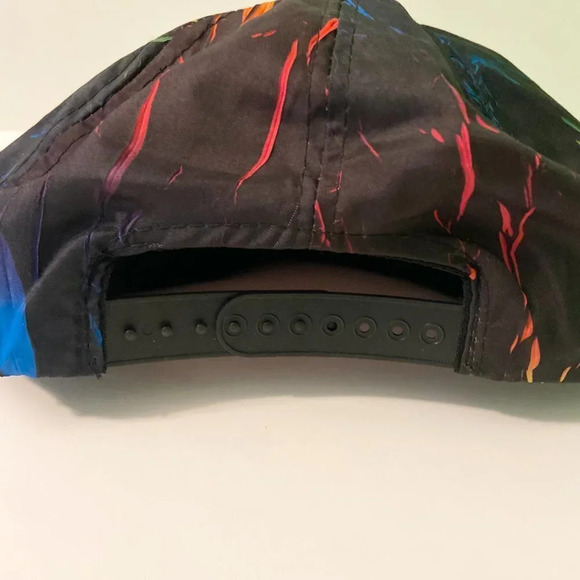 Vintage Reynolds Paint Splatter Atheltic Headwear Hap Snapback Nylon Cap - Picture 7 of 16